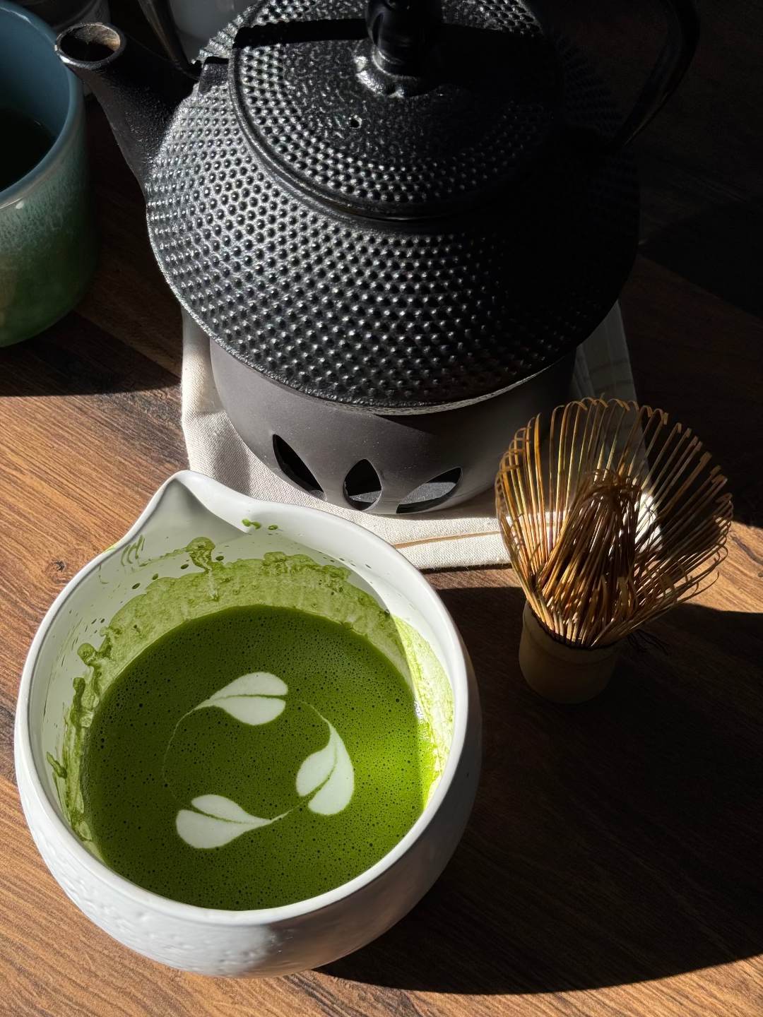 A quiet moment with matcha